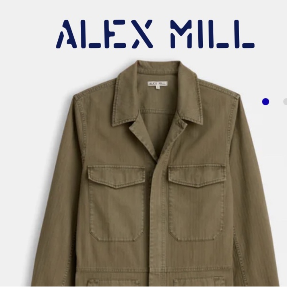 Alex Mill Expedition Jumpsuit Army Olive Twill